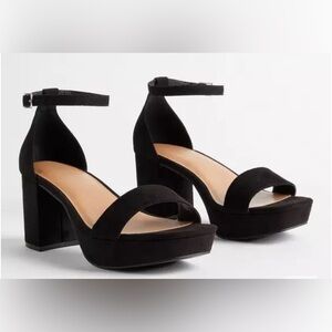 Torrid Block Heel Black size 11 WW. NEW WITH TAG